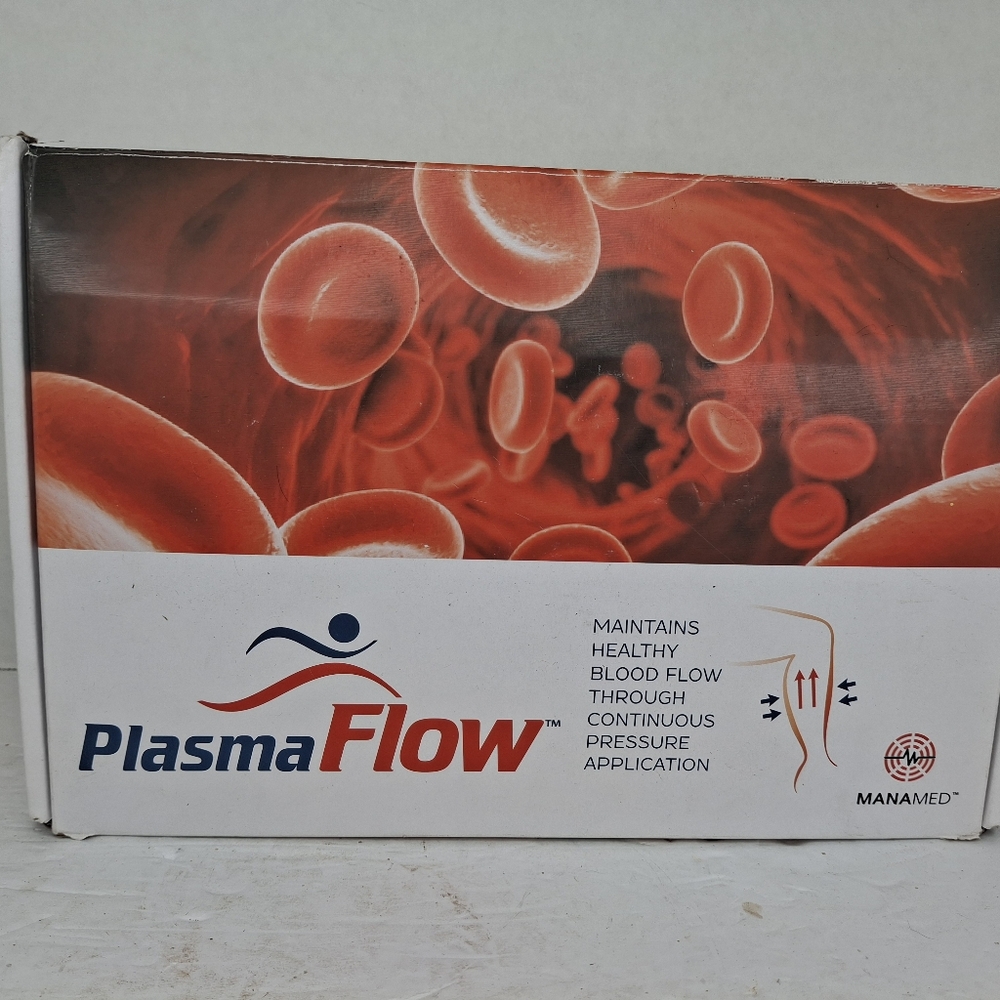 Plasma Flow leg compression set for DVT prevention and circulation of blood flow